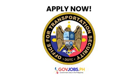 www.ots.gov.ph hiring|Office For Transportation Security jobs .